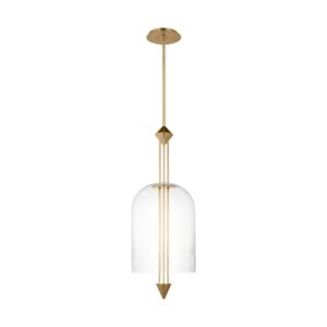 Cathedral LED Pendant in Natural Brass by Visual Comfort Modern