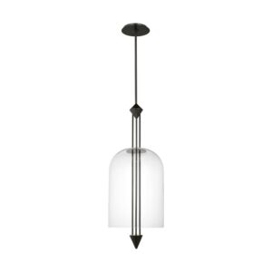 Cathedral LED Pendant in Dark Bronze by Visual Comfort Modern