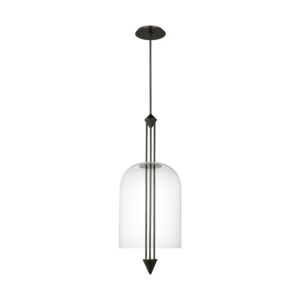 Cathedral LED Pendant in Dark Bronze by Visual Comfort Modern