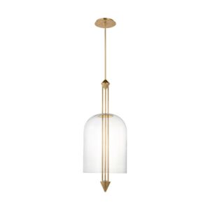 Cathedral LED Pendant in Natural Brass by Visual Comfort Modern