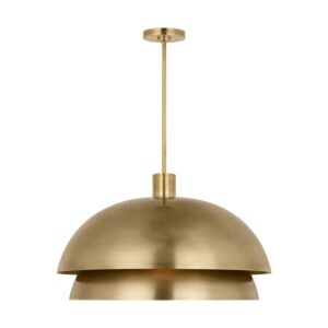 Shanti LED Pendant in Natural Brass by Visual Comfort Modern