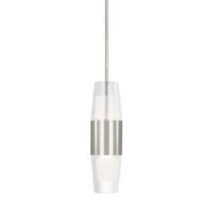 Lassell LED Pendant in Polished Nickel by Visual Comfort Modern