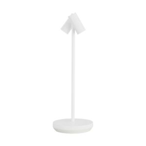 Doppia 1-Light LED Table Lamp in Matte White