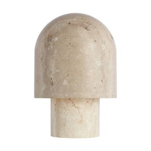 Kennett LED Table Lamp in Natural Travertine by Visual Comfort Modern