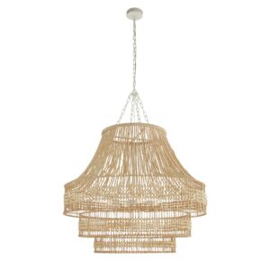 Tulane Eight Light Chandelier in NaturalNaturalWhite by Arteriors