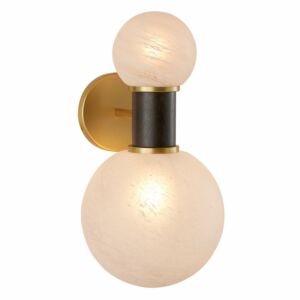 Cheyanne 2-Light Wall Sconce in Opal Swirl with Gray Wash