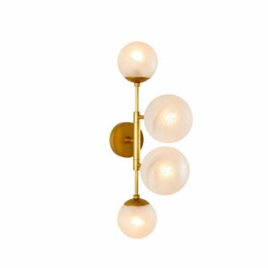 Christelle Four Light Wall Sconce in Matte SwirlAntique Brass by Arteriors