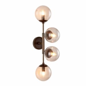 Christelle Four Light Wall Sconce in SmokeEnglish Bronze by Arteriors