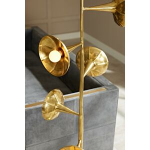 Coltrane Five Light Floor Lamp in Antique Brass by Arteriors