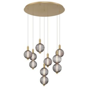 Palmas LED Pendant in Gold by Eurofase