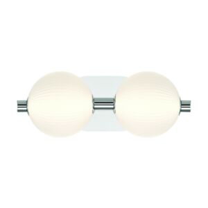 Palmas LED Bathroom Vanity Light in Nickel by Eurofase