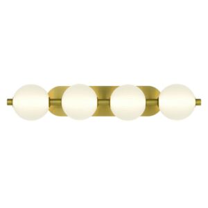 Palmas LED Bathroom Vanity Light in Gold by Eurofase