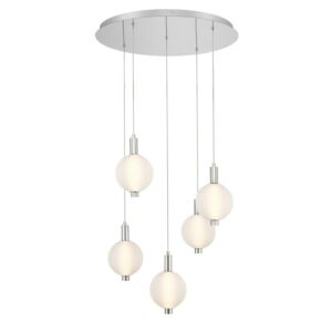 Palmas LED Pendant in Nickel by Eurofase