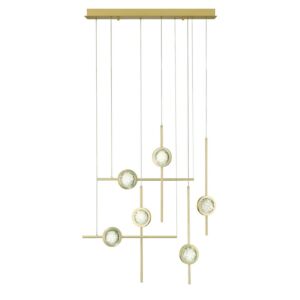 Barletta LED Chandelier in Gold by Eurofase