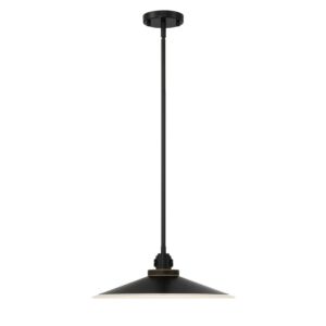 Deckard LED Pendant in Gold Black by Eurofase