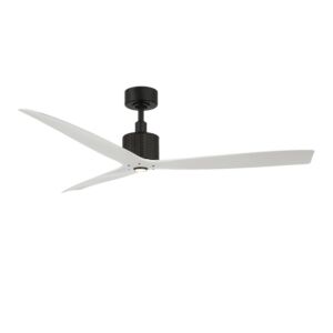 Spinster 60" Outdoor Ceiling Fan in Matte Black with Matte White