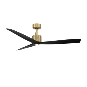 Spinster 60" Ceiling Fan in Soft Brass Matte Black by Modern Forms Fans