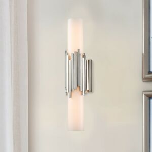 Marvel  Bathroom Bathroom Vanity Light in Polished Nickel by Lucas + McKearn