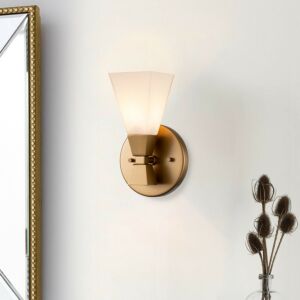 Bowtie  Bathroom Bathroom Vanity Light in Laquered Gold by Lucas + McKearn