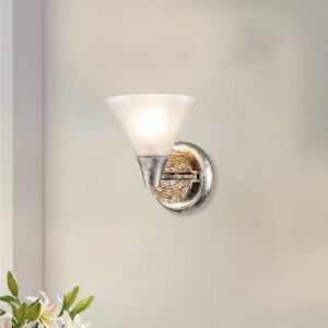 Lemoine  Bathroom Bathroom Vanity Light in Silver Leaf by Lucas + McKearn