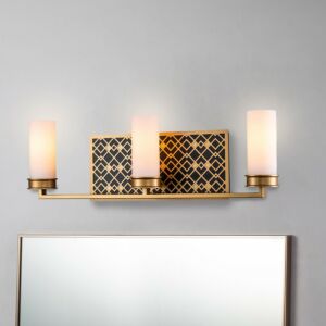 Ziggy  Bathroom Bathroom Vanity Light in Laquered Gold by Lucas + McKearn