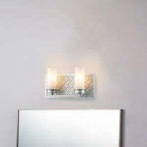 Ziggy  Bathroom Bathroom Vanity Light in Laquered Silver by Lucas + McKearn