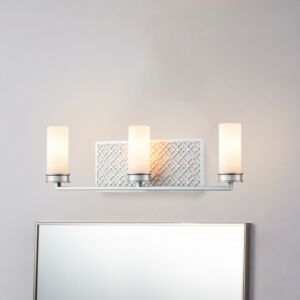 Ziggy  Bathroom Bathroom Vanity Light in Laquered Silver by Lucas + McKearn