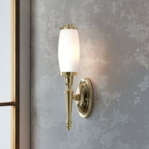 Dryden LED Bathroom Bathroom Vanity Light Light in Polished Brass by Lucas + McKearn