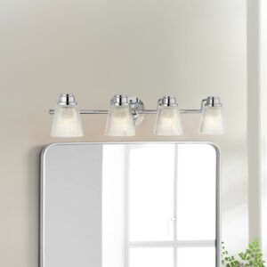 Hudson LED Bathroom Bathroom Vanity Light Light in Polished Chrome by Lucas + McKearn