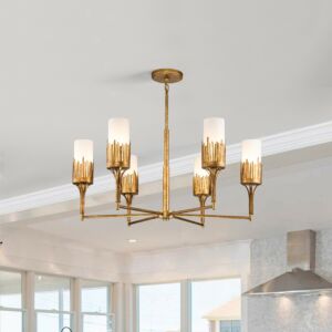 Sawgrass  Chandelier in Gold Leaf by Lucas + McKearn