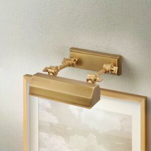 Chawton  Picture Light in Aged Brass by Lucas + McKearn