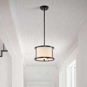 Lemuria  Mini Pendant in Black by Lucas + McKearn