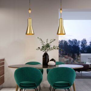 Etoile  Pendant in Aged Brass by Lucas + McKearn