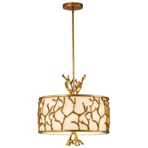 Coral  Chandelier in Gold by Lucas + McKearn