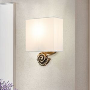 Swirl  Wall Sconce in Silver Leaf by Lucas + McKearn