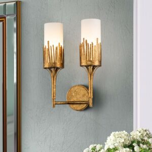 Sawgrass  Wall Sconce in Gold Leaf by Lucas + McKearn