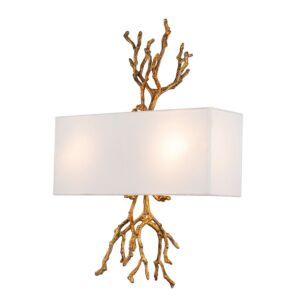 Coral  Wall Sconce in Gold by Lucas + McKearn