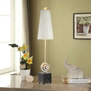 Swirl  Table Lamp in Bone White by Lucas + McKearn