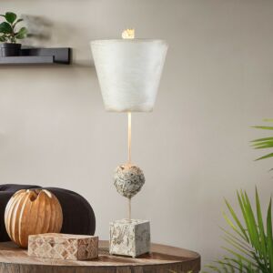 Petra  Table Lamp in Bone White by Lucas + McKearn