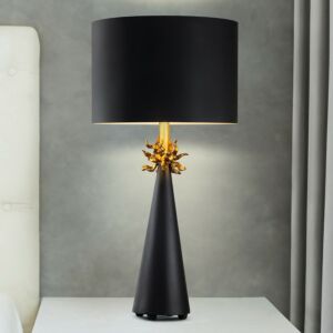 Flambeau  Buffet Lamp in Black by Lucas + McKearn