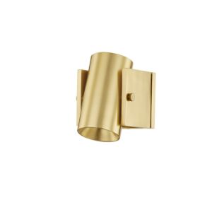 Nowra 1-Light Wall Sconce in Aged Brass