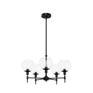 Xidane  Chandelier in Matte Black by Hunter