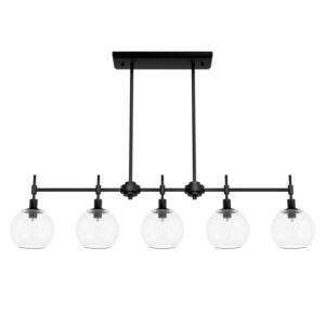 Xidane  Island Chandelier in Matte Black by Hunter