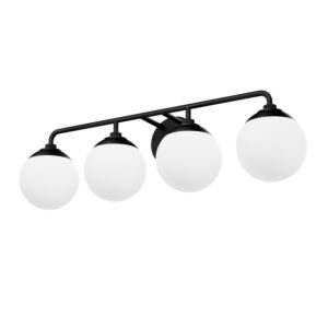 Hepburn  Bathroom Vanity Light  in Matte Black by Hunter