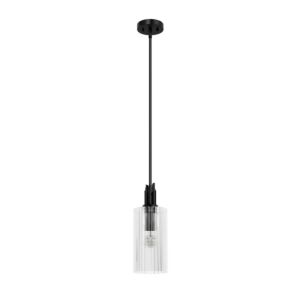 Gatz  Mini Pendant in Matte Black by Hunter