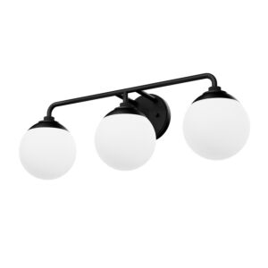 Hepburn  Bathroom Vanity Light  in Matte Black by Hunter