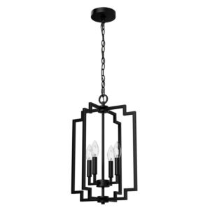 Zoanne  Lantern in Matte Black by Hunter