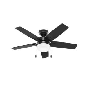 Anisten 44"Ceiling Fan in Matte Black by Hunter