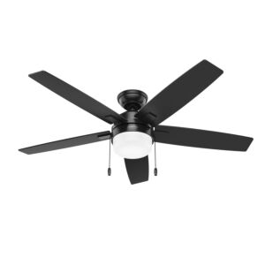 Anisten 52"Ceiling Fan in Matte Black by Hunter