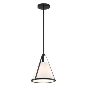 Fulton One Light Pendant in Black by Crystorama